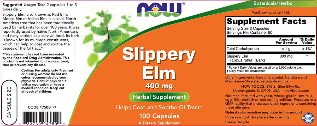 Spolzki elm 400 mg - 100 kapsul