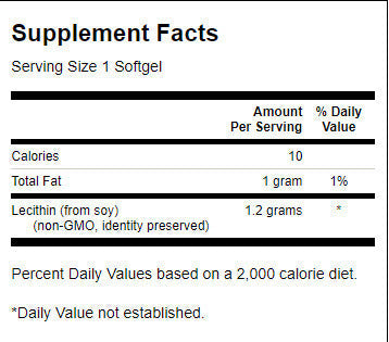 Sojina lecitin Non -GMO 1200 mg - 90 gel kapsul