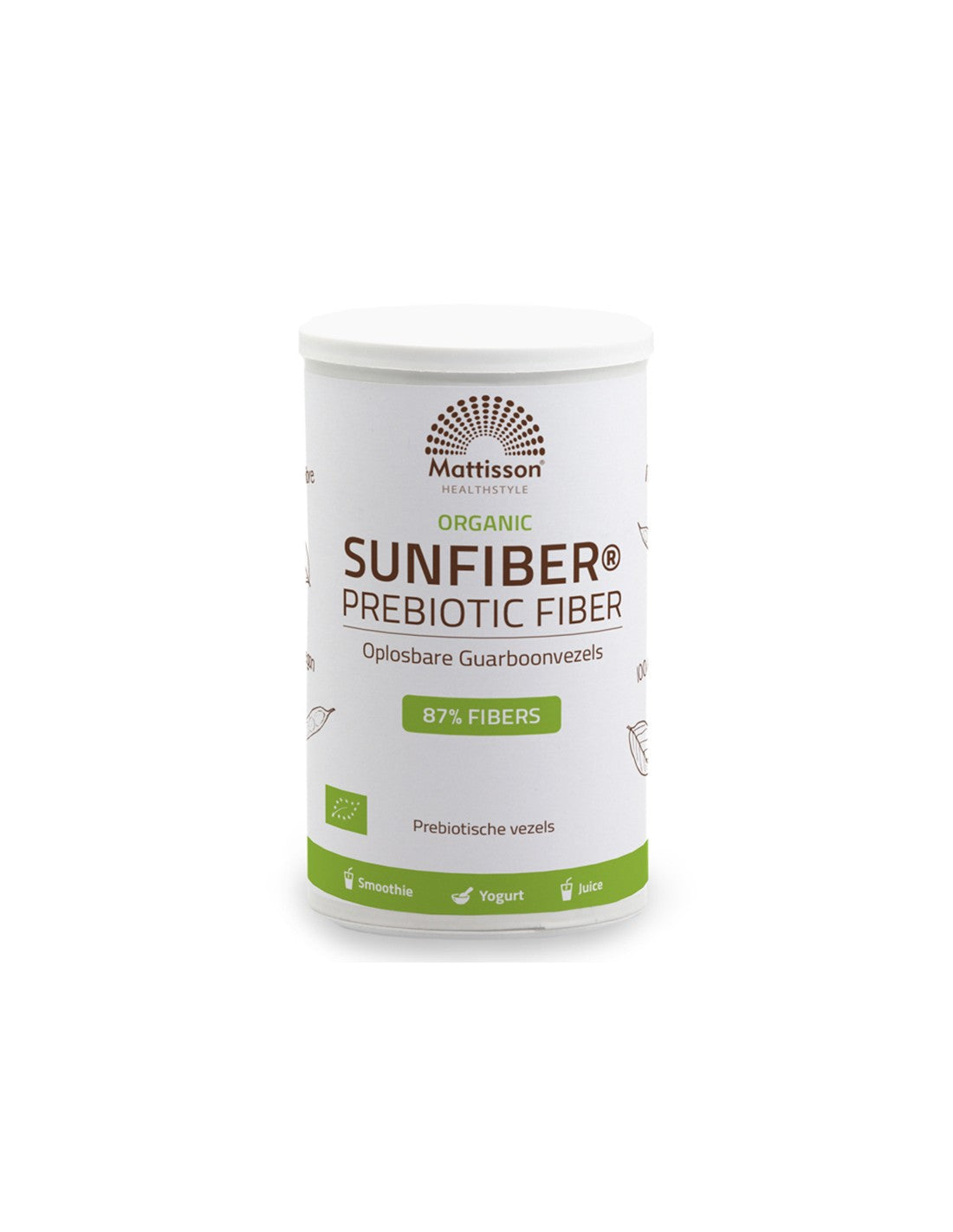 Prebiotične vlaknine Sunfiber Bio, 125 g v prahu <tc>Mattisson Healthstyle</tc>