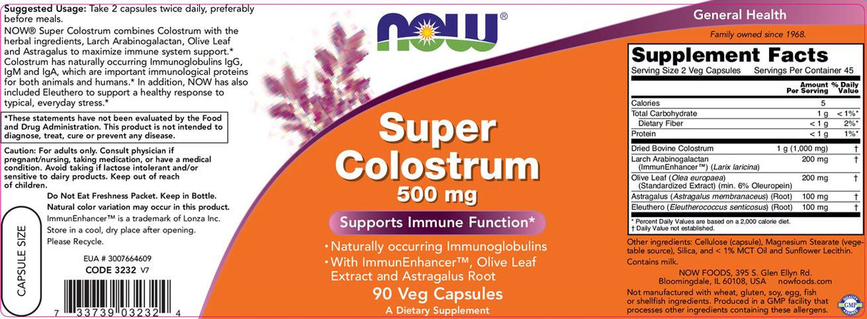 Super Colostrum - 500 mg - 90 kapsul
