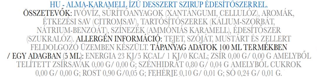 Sirup | Keto prijazna ničelna kalorija - različni okusi 350 ml