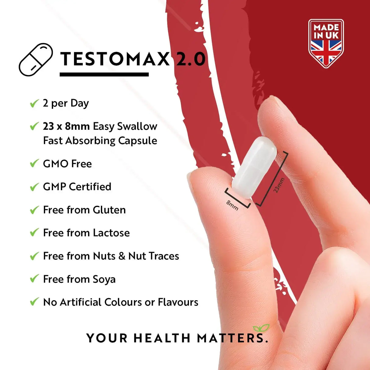 TESTOMAX™ 2.0 /210 kapsul, 105 dni/ z Ashwagandho KSM 66®, CoQ10 in korenino Maca <tc>Nutravita</tc>