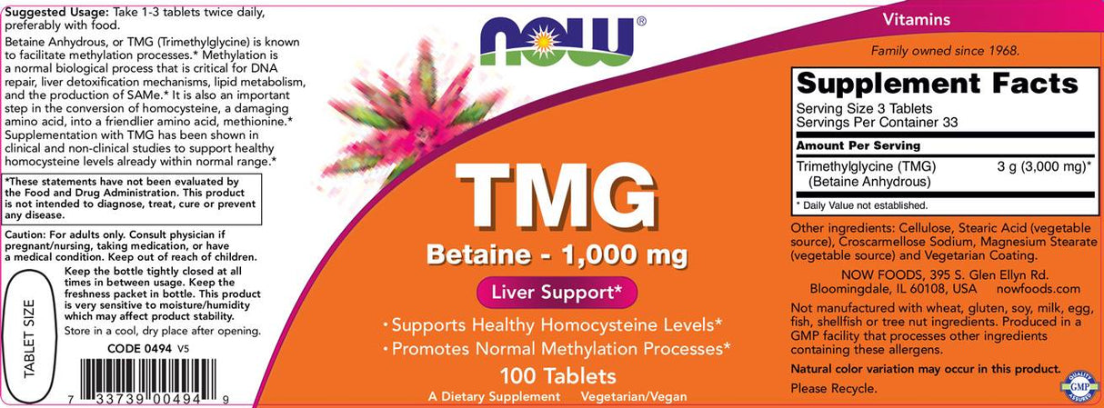 TMG 1000 mg - 100 tablet