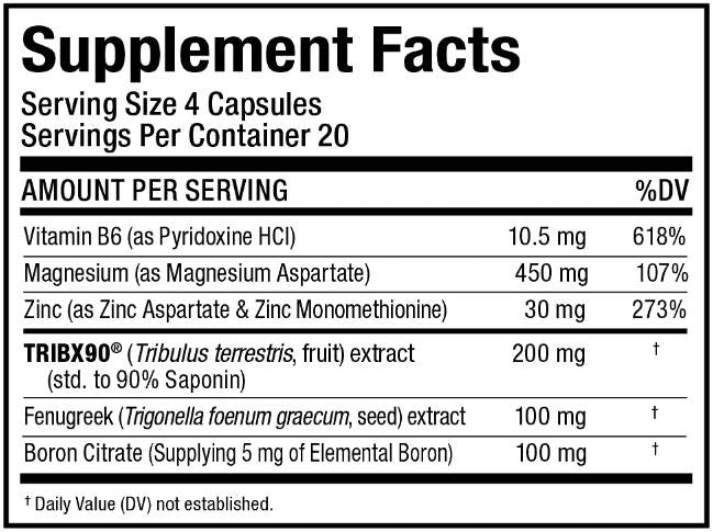 Testofx šport | z TRIBX90 + Fenugreek - 80 kapsul