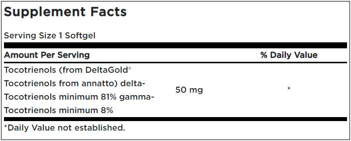 Tocotrienols 50 mg - 60 softgelov