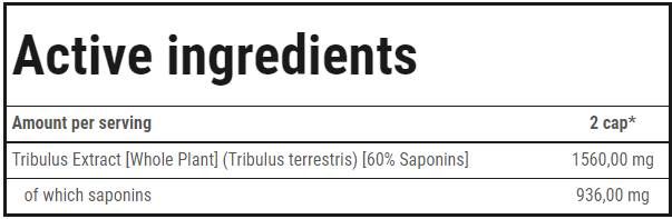 Tribulon - Tribulus Terrestris | Elitna moška formula - 60 kapsul