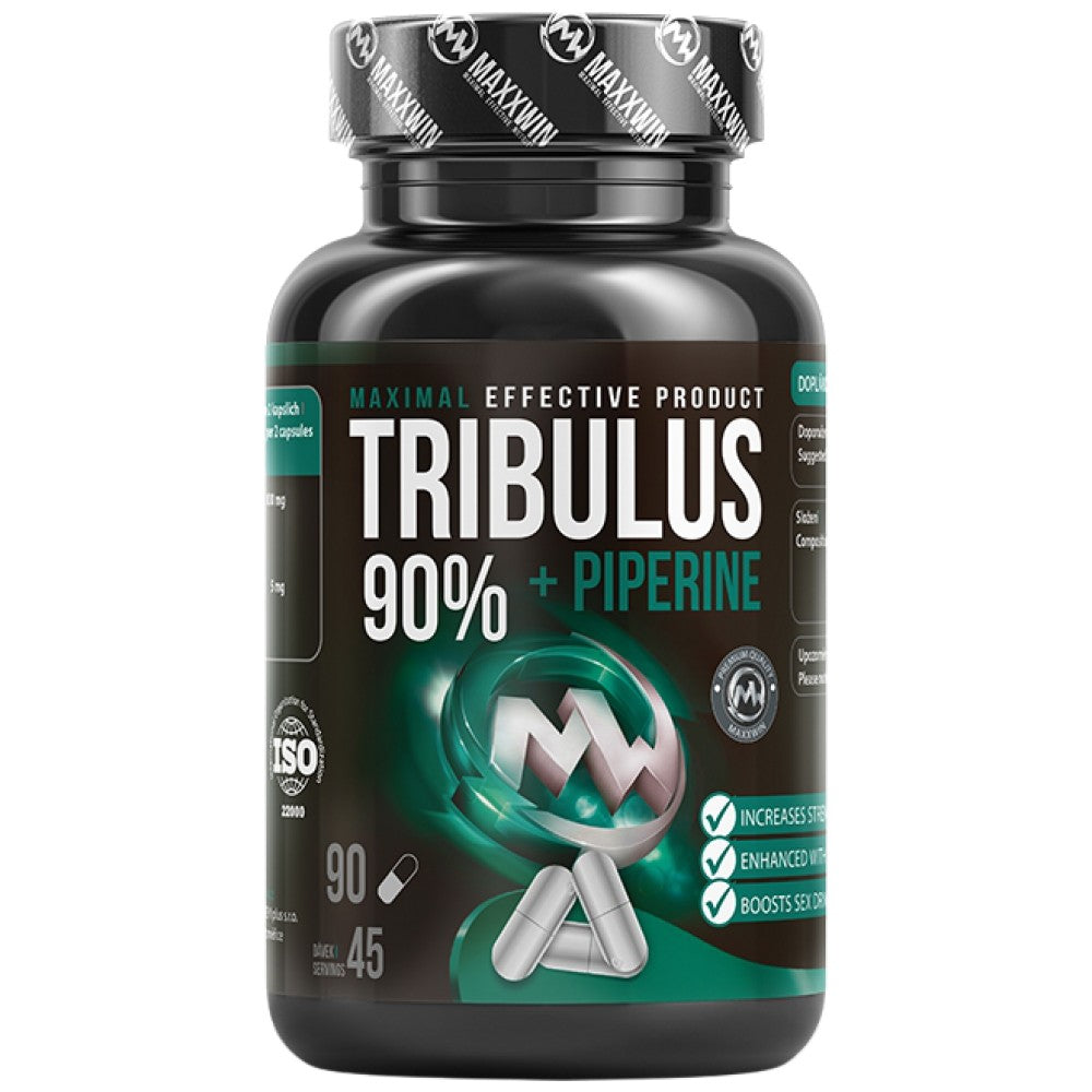 Tribulus 90% + piperin - 90 kapsul