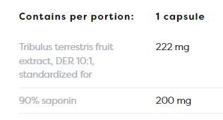 Tribulus Terrestris 90% | 200 mg saponinov - 120 kapsul