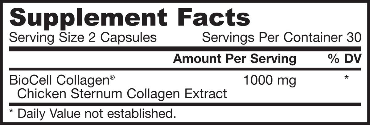 Kolagenski kompleks tipa II 500 mg - 60 kapsul
