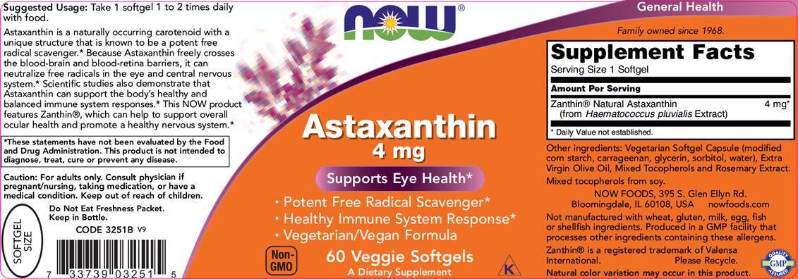 Astaksantin 4 mg - 90 gel kapsul