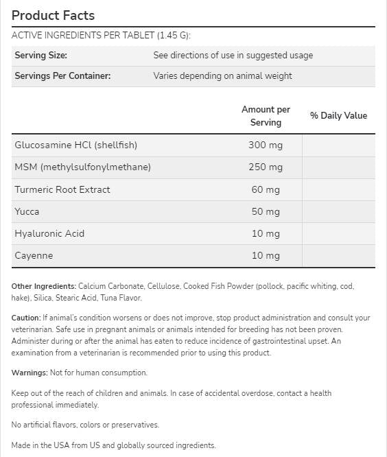 Skupna podpora žvečilne tablete | Za pse in mačke - 90 žvečilnih tablet