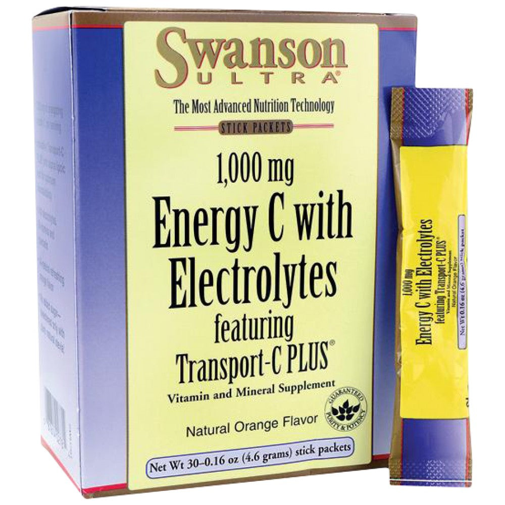 Ultra 1000 mg energije C z elektroliti 30 paketov