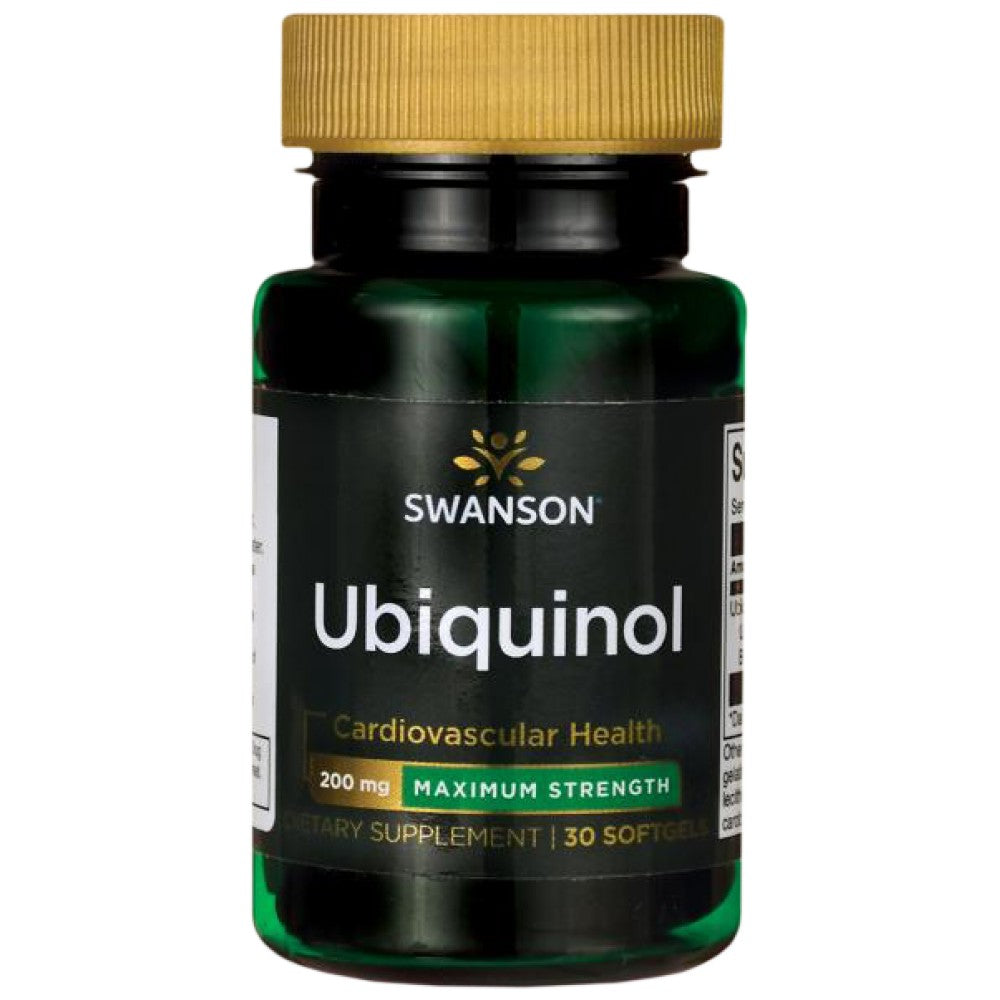 Ubiquinol - največja trdnost 30 gel kapsul