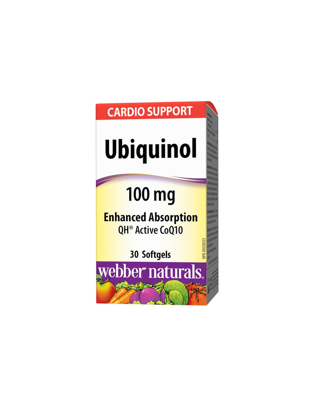 Ubiquinol Active CoQ10 - Ubiquinol aktivni koencim Q10, 30 mehkih kapsul <tc>Webber Naturals</tc>