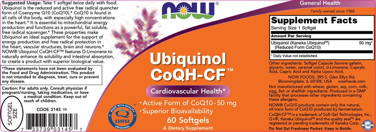 Ubiquinol CoQH -CF ™ - 60 gel kapsul