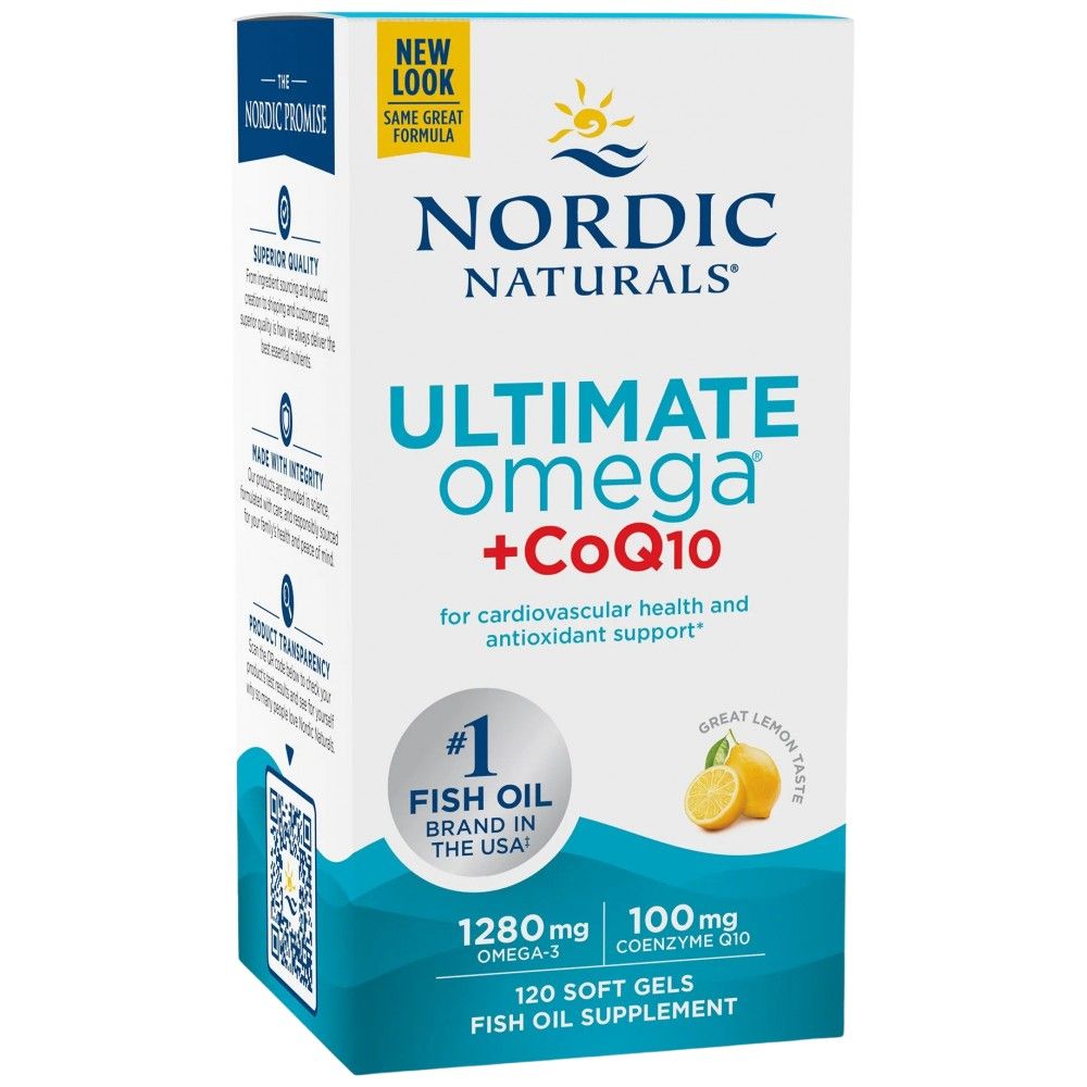 Ultimate omega 1280 mg + coq10 - 120 gel kapsul