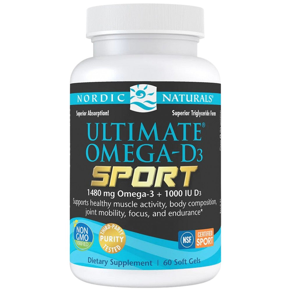 Ultimate omega -d3 šport 1480 mg - 60 gel kapsul