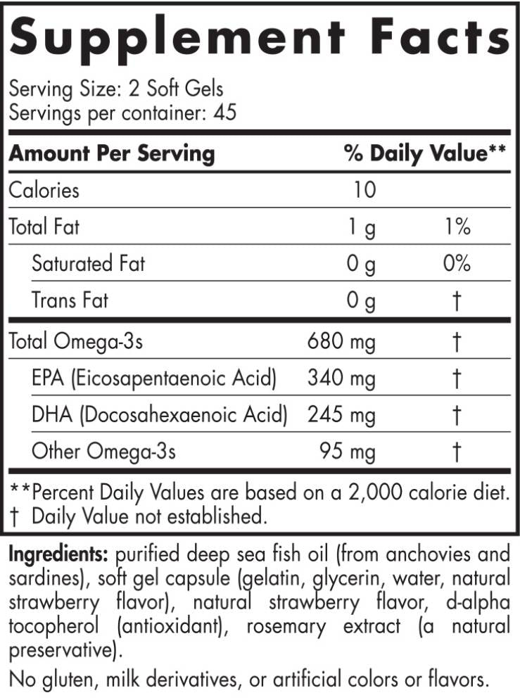 Ultimate Omega Junior 680 mg - 90 gel kapsul