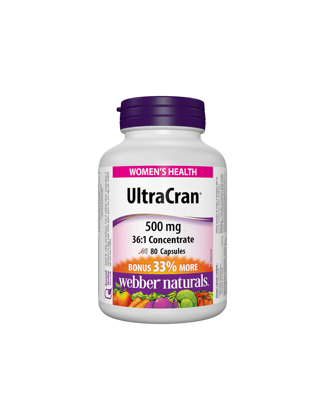 Ultracran® / Cranberry 36: 1 koncentrat 500 mg x 80 kapsul
