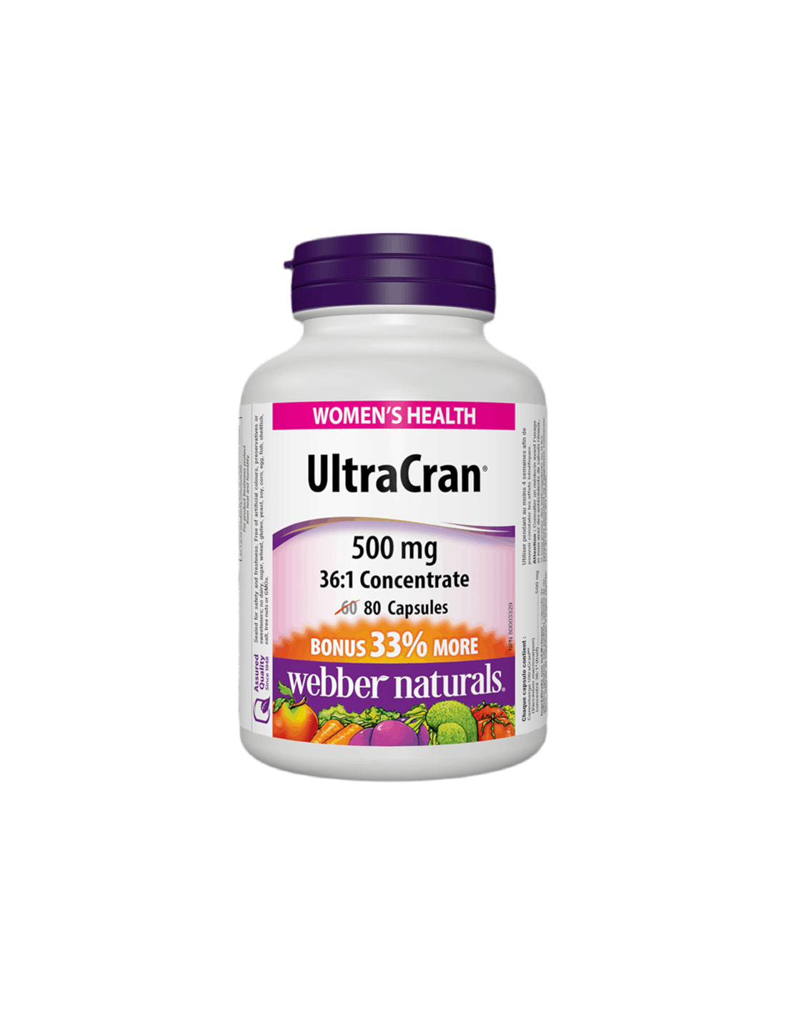 Ultracran® / Cranberry 36: 1 koncentrat 500 mg x 80 kapsul