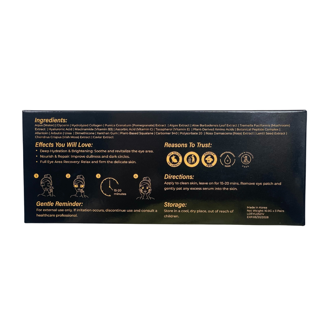 Kaviar polipeptid Essence Eye Patch - intenzivna nega kolagena in hidratacije (3 PCS)