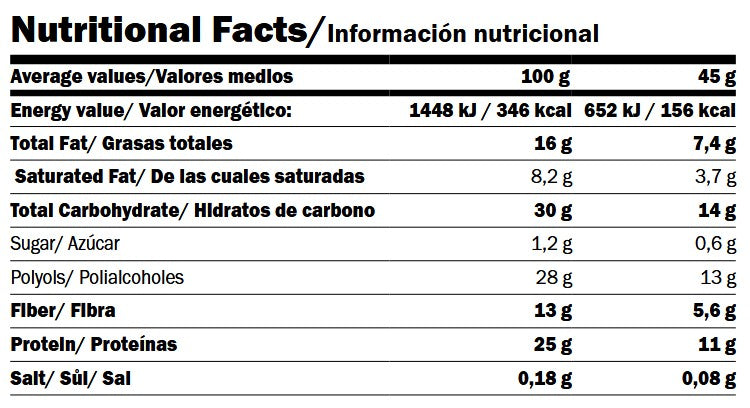 Veganska beljakovinska palica / 45 g
