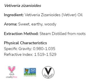 Vetiver olje | 100% čista vetiveria zizanioides - 10 ml