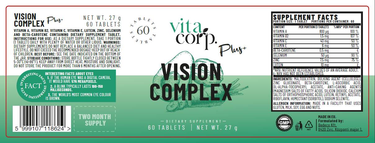 Vidni kompleks | Formula za zdravje oči - 60 tablet