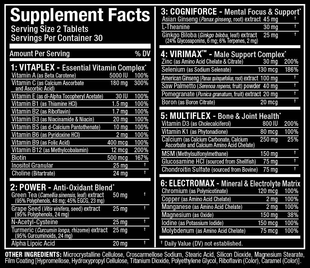 Vitaform / premium multi-vitamin za moške 60 tablet