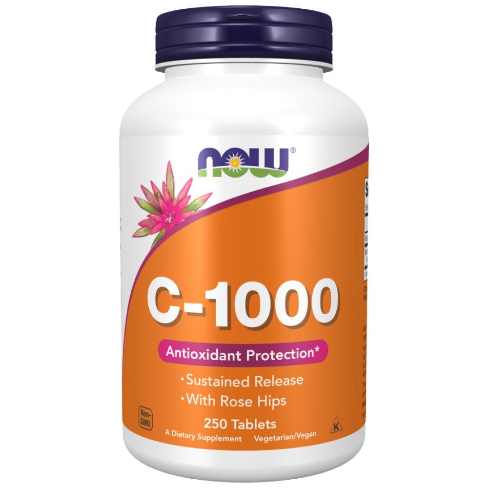 Vitamin C -1000 z vrtnimi boki / trajno sproščanje - 250 tablet