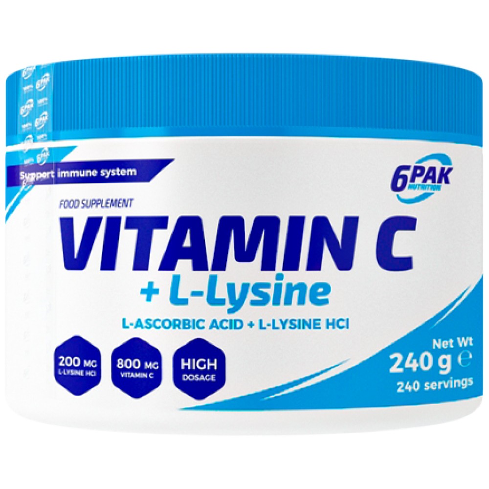Vitamin C + L -lizin v prahu - 240 gramov