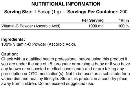 Vitamin C v prahu - 200 gramov