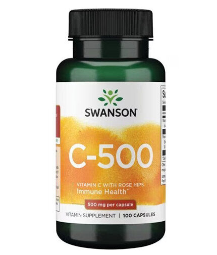 Vitamin C z vrtnimi boki 500 mg - 100 kapsul