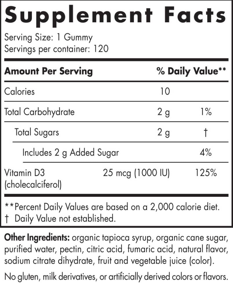 Vitamin D3 Gumies Sport 1000 iu - 120 gumij