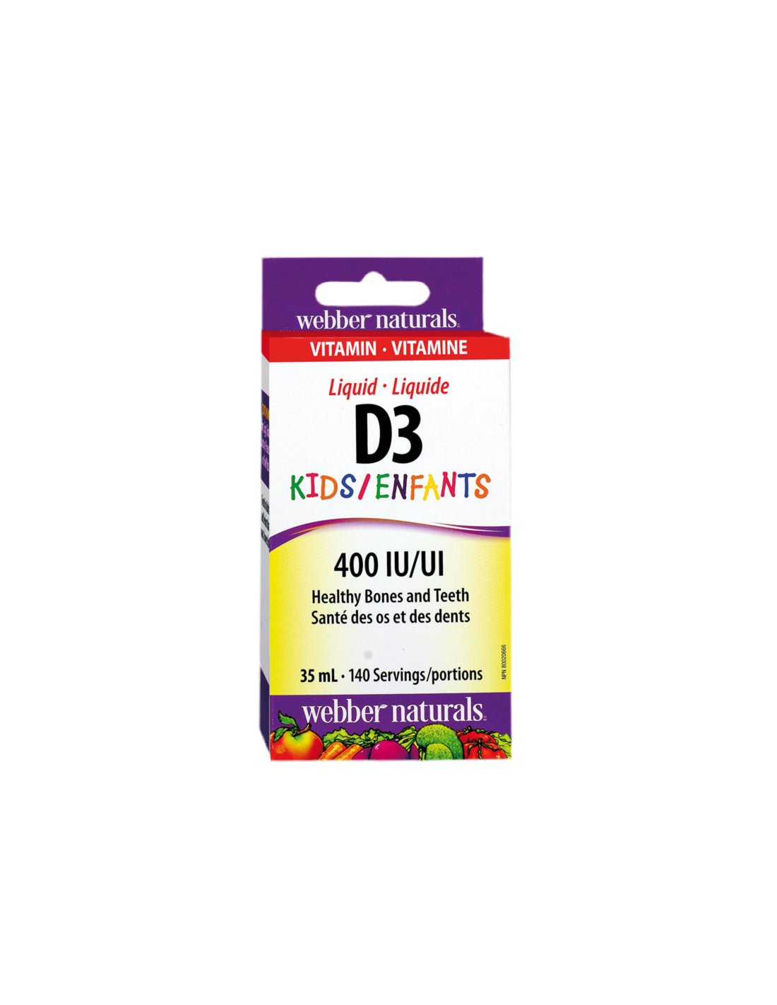 Vitamin D3 otroci/ vitamin D3 za otroke 400 iu x 35 ml/ 140 odmerkov