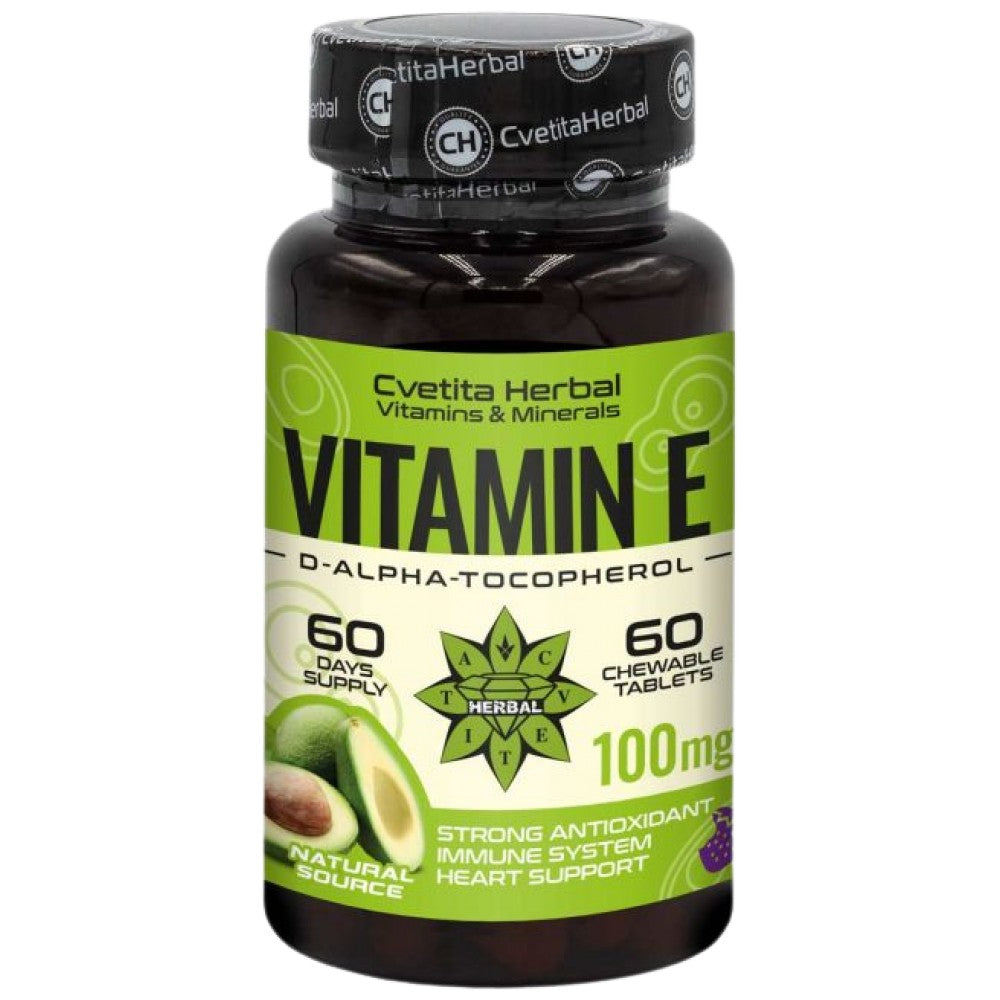 Vitamin E 100 mg - 60 žvečilnih tablet