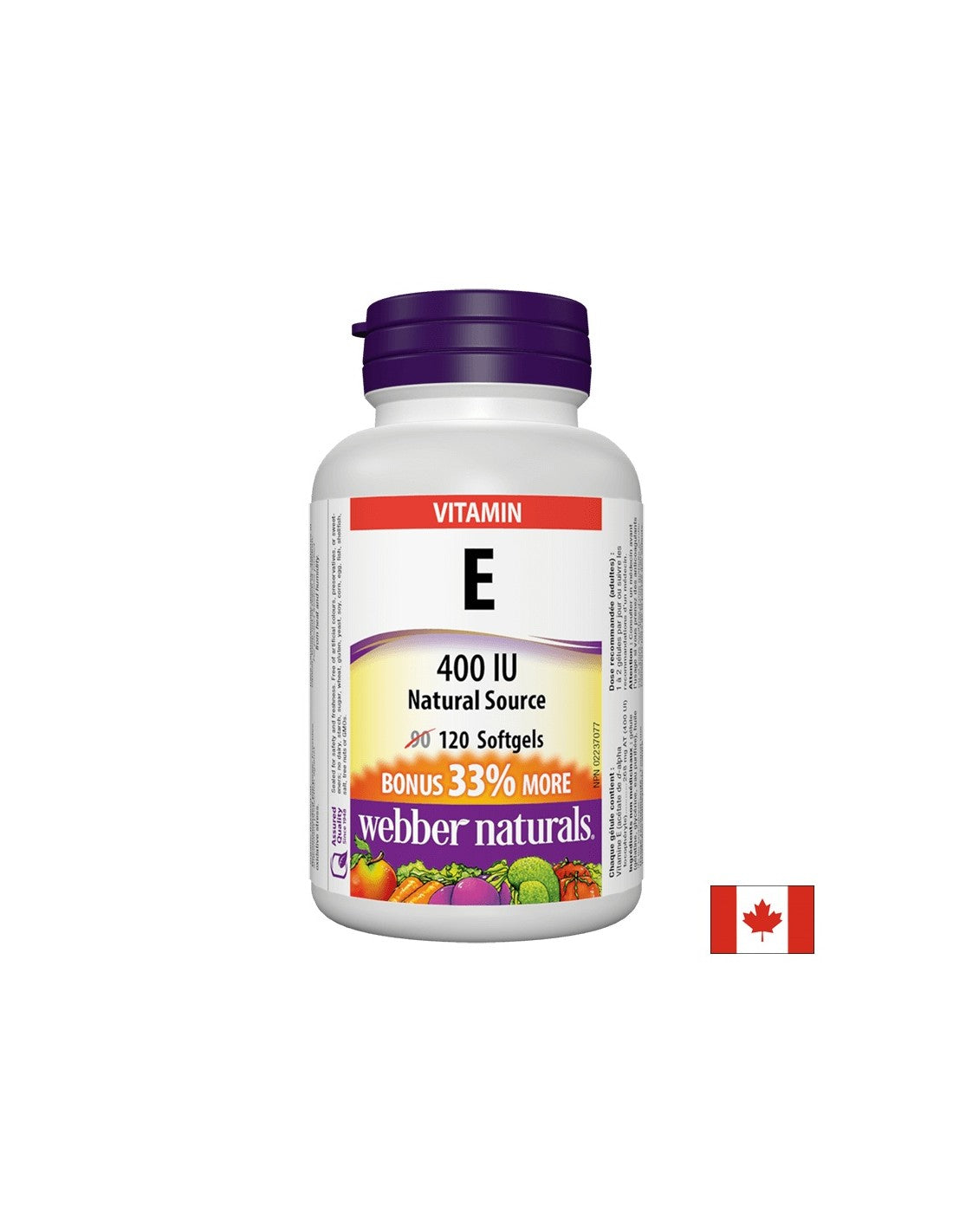 Vitamin E 400 iu - vitamin E (D -alfa tokoferil acetat) 400 iu, 120 kapsul softgela