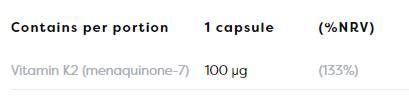 Vitamin K2 MK -7 100 mcg - 60 gel kapsul