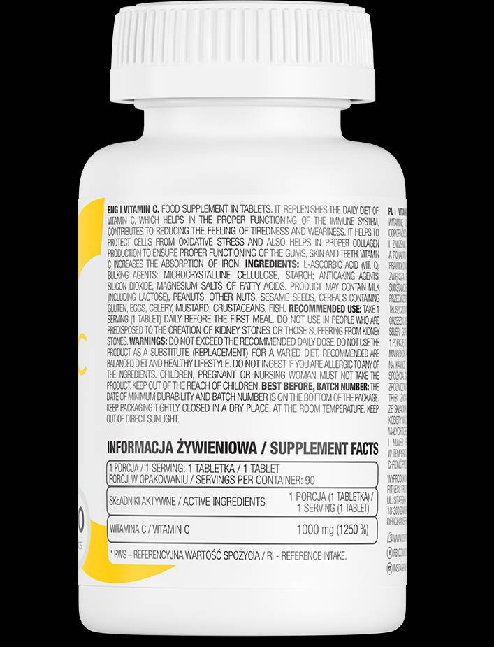 Vitamin C 1000 mg - 90 tablet
