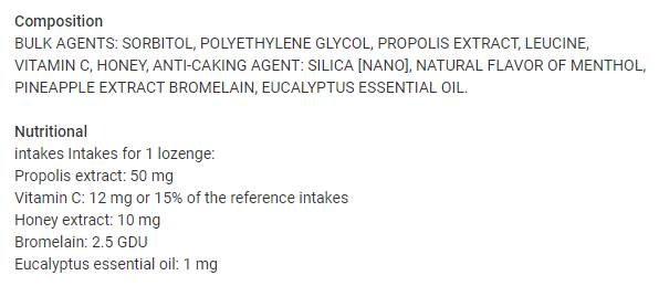 Vitaprolis® | Prostori za grlo s kantini Propolis 20