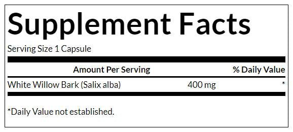 Barba bele vrbe 400 mg 90 kapsul