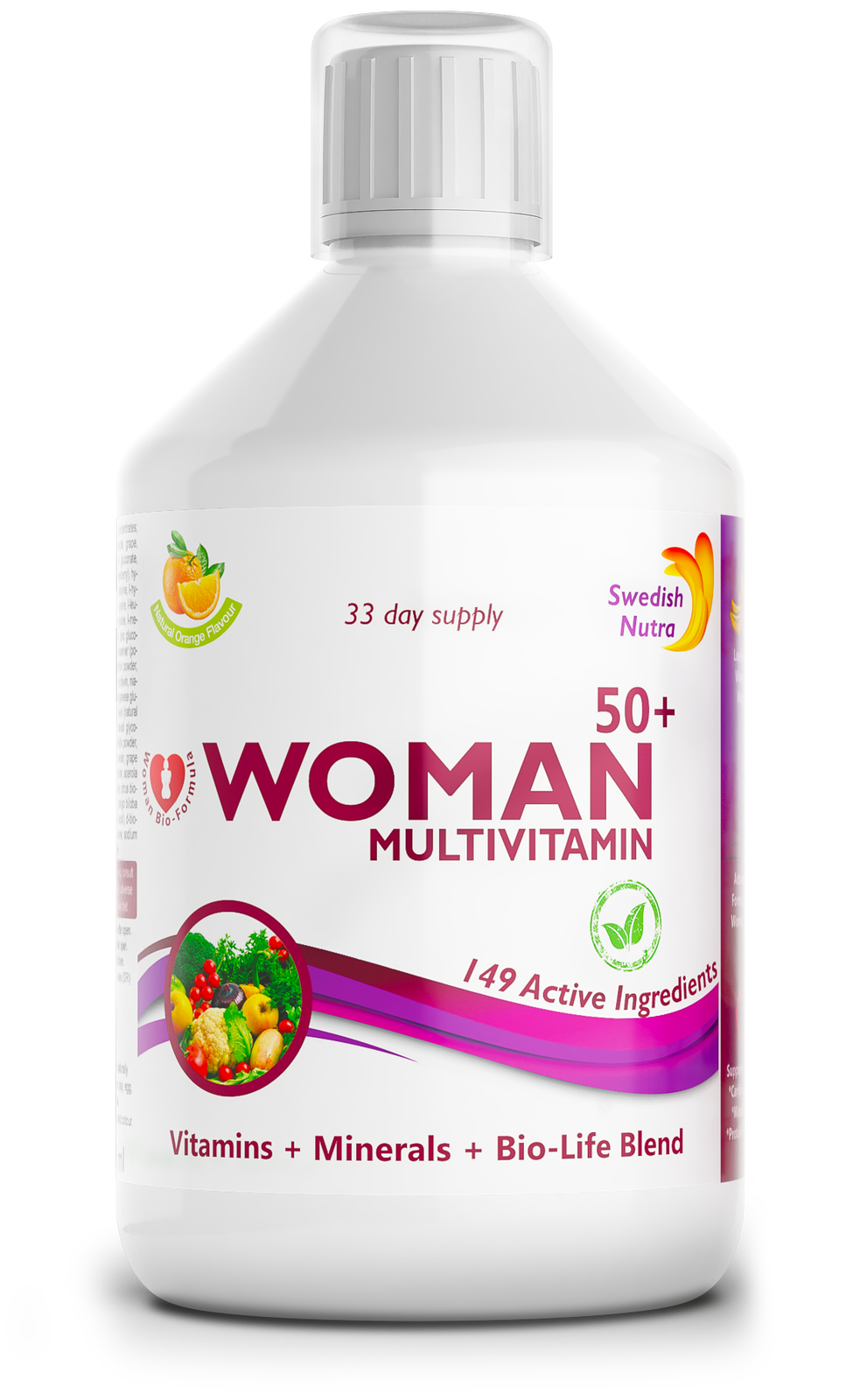 Ženske 50+ multivitaminov za ženske s kolagenom 1497 mg - 149 aktivnih sestavin /500 ml /