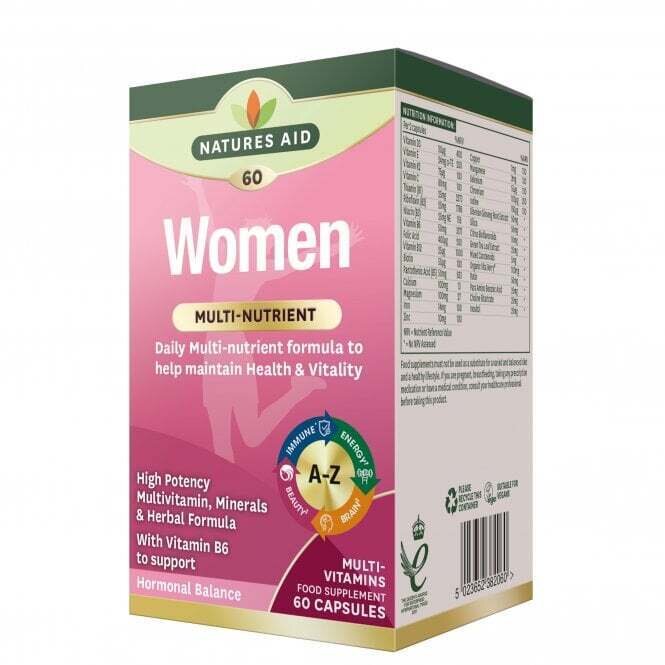Ženske multi-vitamine in minerali 60 kapsul Naturesaid