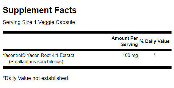 Yacontrol Yacon koreninski ekstrakt 4: 1 100 mg - 90 kapsul