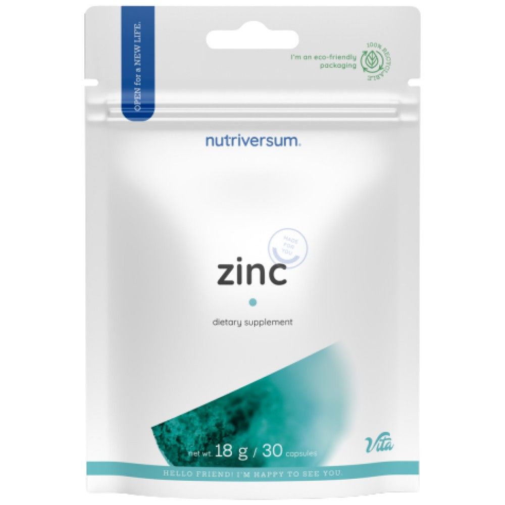 Cinkove kapice | 25 mg cinkovega oksida - 30 kapsul