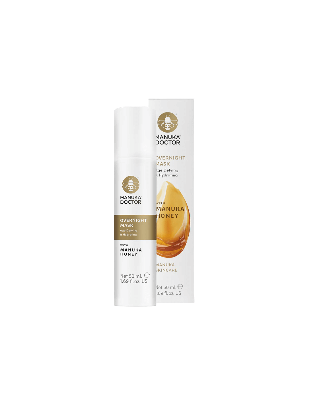 Nočna maska za obraz proti staranju z Manuka Honey, 50 ml