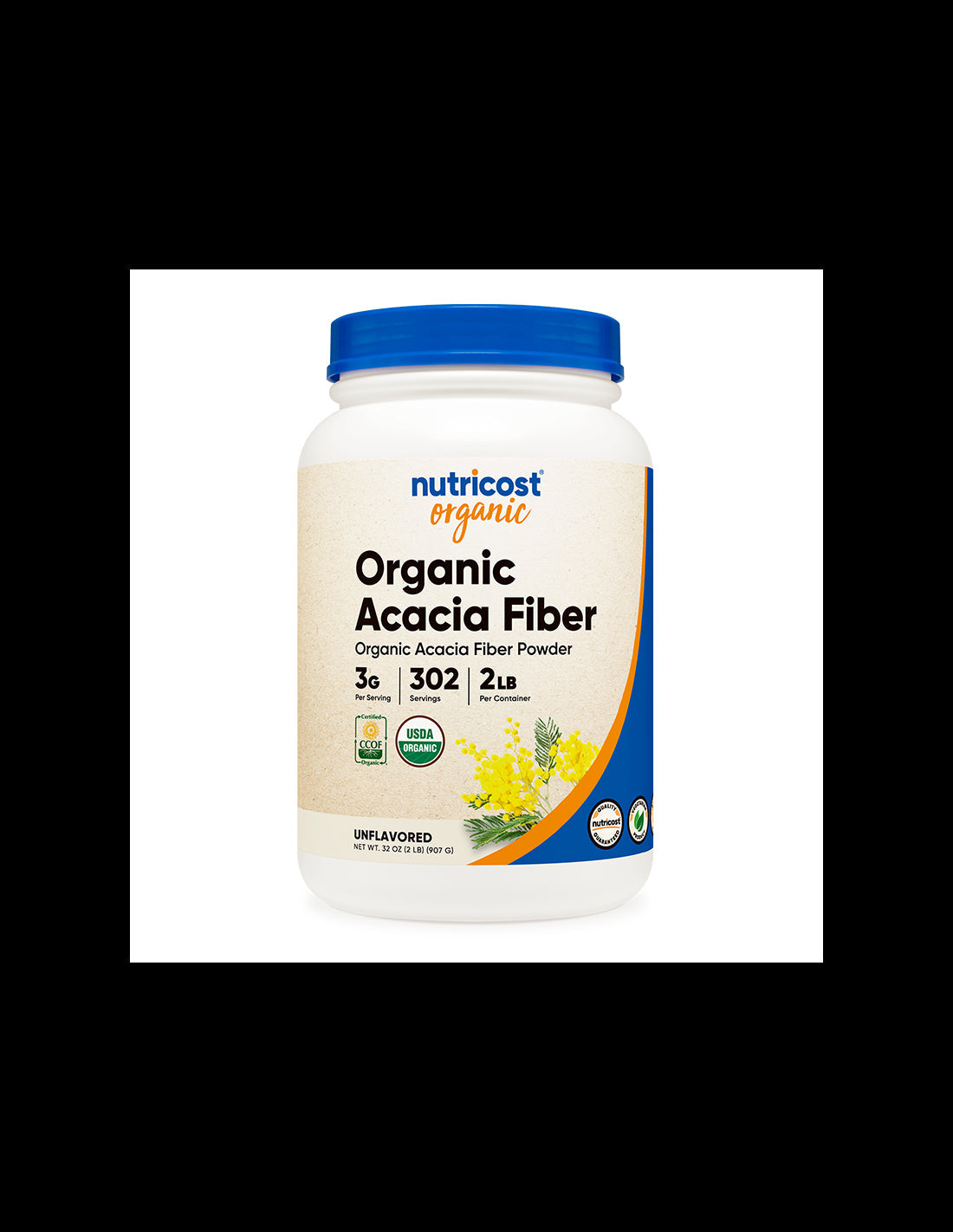 Acacia fiber powder - organic, 907g Nutricost - Nutra Best Europe