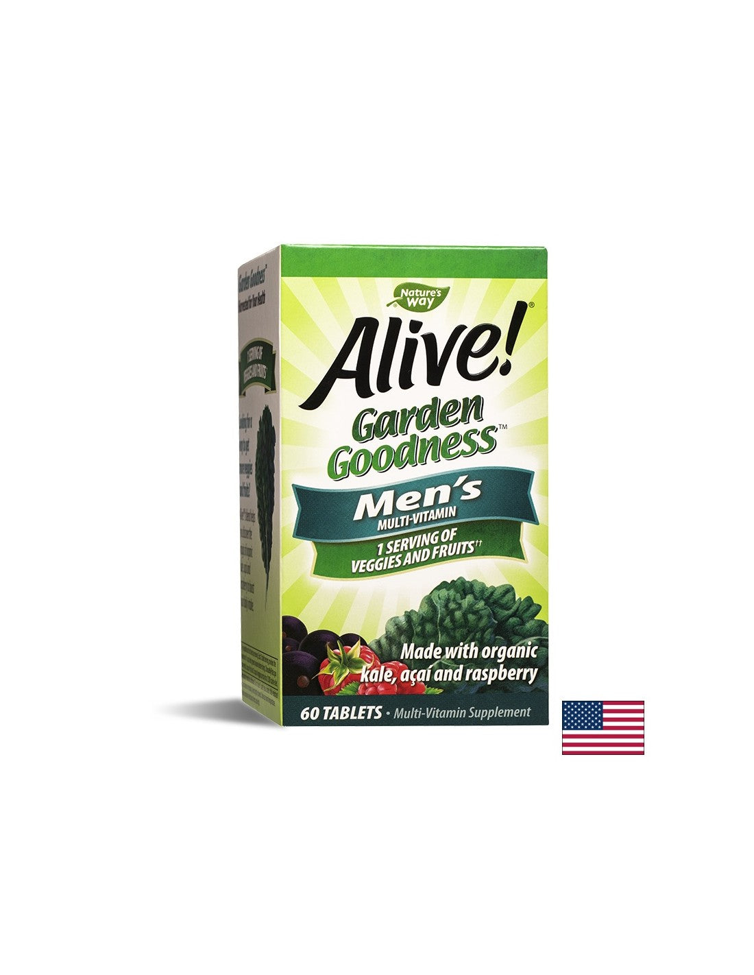 <tc>Alive</tc>! Garden Goodness moški multi - 60 tablet