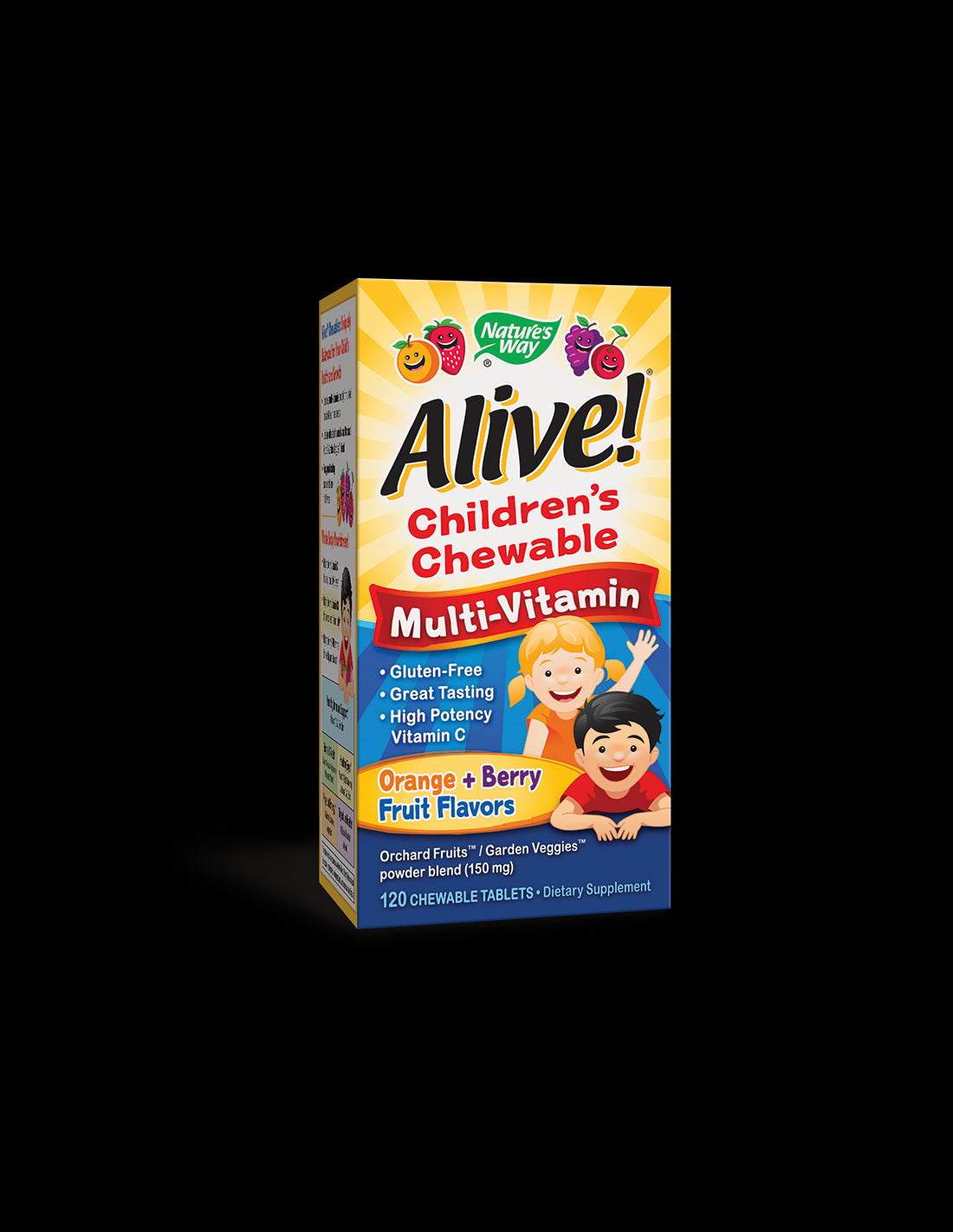 <tc>Alive</tc>! Otroške žvečljive multivitaminske tablete - 120 žvečljivih tablet