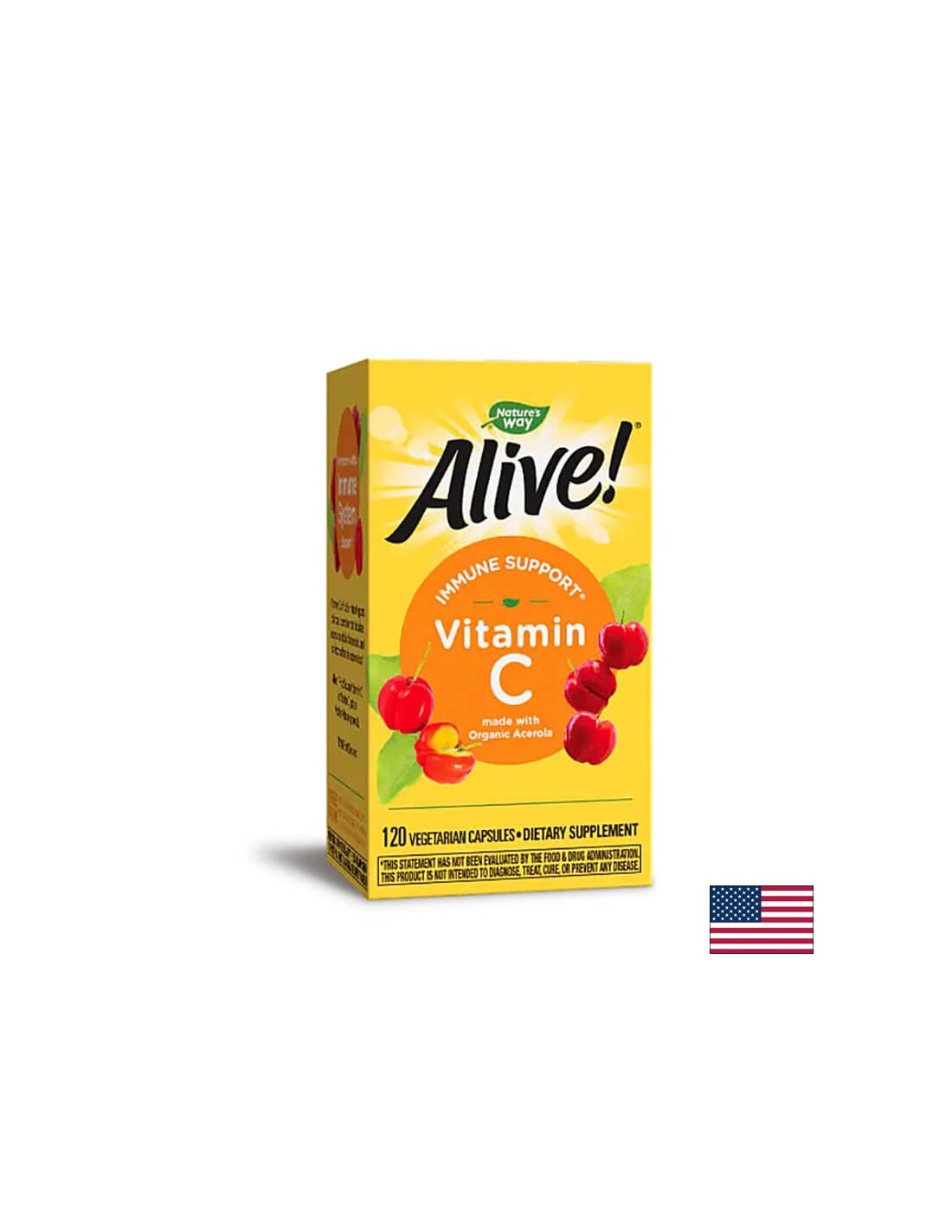<tc>Alive</tc>! vitamin C / <tc>Alive</tc>! Vitamin C (iz organske acerole), 120 kapsul Nature's Way